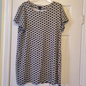 Ann Taylor Factory Geo Print Mini Dress Size 16